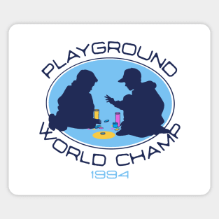 Playground World Champ - 90s Milk Cap Game Sticker